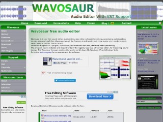 Screenshot sito: Wavosaur