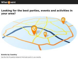 Screenshot sito: Wherevent.com