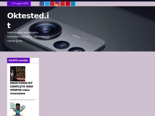 Screenshot sito: Oktested.it