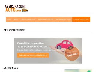 Screenshot sito: Assicurazioniauto.com