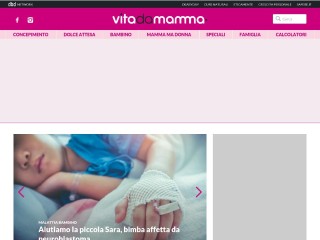 Screenshot sito: Vita da Mamma