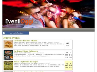 Screenshot sito: EventiOggi.net