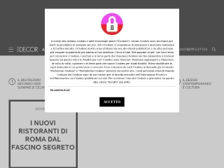 Screenshot sito: Elle Decor Italia