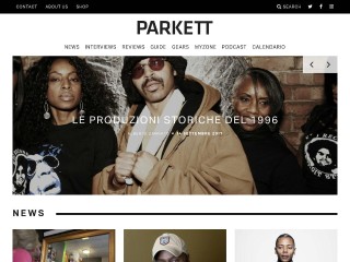 Screenshot sito: Parkett