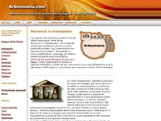 Screenshot sito: Arkeomania.com