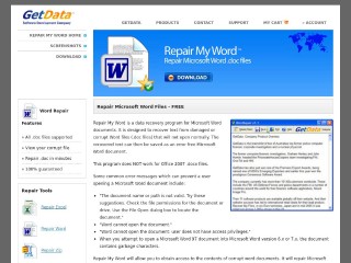 Screenshot sito: Repair my Word