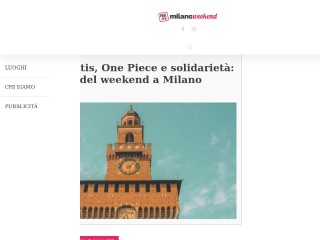 Screenshot sito: Milano Weekend