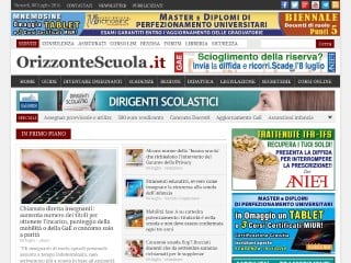 Screenshot sito: Orizzontescuola.it