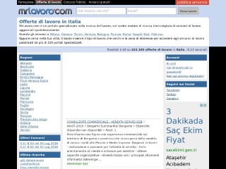 Screenshot sito: MrLavoro.com