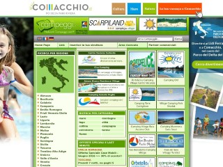 Screenshot sito: Campeggi.it
