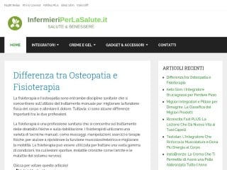 Screenshot sito: Infermieriperlasalute.it