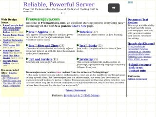 Screenshot sito: Freewarejava.com
