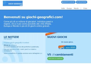 Screenshot sito: Giochi-Geografici.com