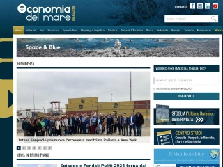 Screenshot sito: Economia del Mare