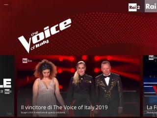 Screenshot sito: The Voice of Italy