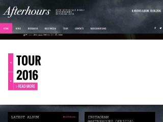 Screenshot sito: Afterhours