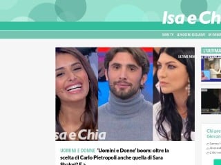 Screenshot sito: Isa e Chia