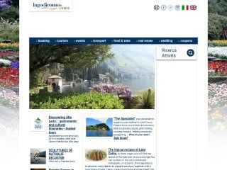 Screenshot sito: Lago di Como