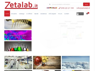 Screenshot sito: Zetalab