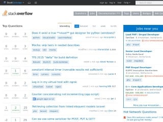 Screenshot sito: Stack Overflow