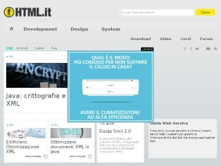 Screenshot sito: Html.it XML