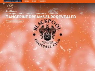 Screenshot sito: Blackpool