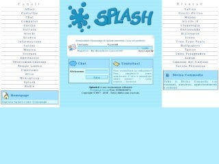 Screenshot sito: Splash