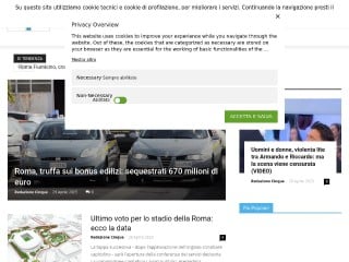 Screenshot sito: Cinque Quotidiano