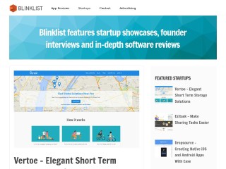 Screenshot sito: Blinklist