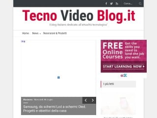 Screenshot sito: TecnoVideoBlog