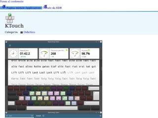 Screenshot sito: KTouch