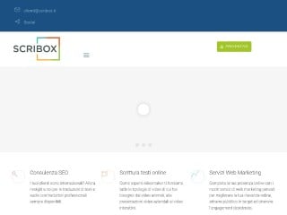 Screenshot sito: Scribox.it