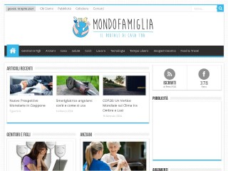 Screenshot sito: MondoFamiglia.it