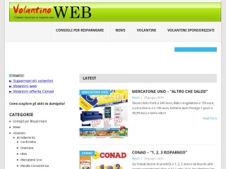 Screenshot sito: Volantinoweb.it