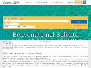 Screenshot sito: Coste del Sud