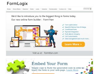 Screenshot sito: FormLogix