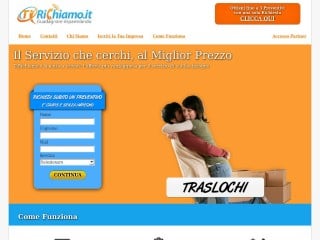 Screenshot sito: TiRichiamo.it
