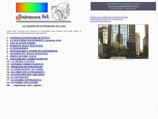 Screenshot sito: Manuale di Fotografia