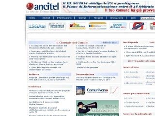 Screenshot sito: Ancitel.it