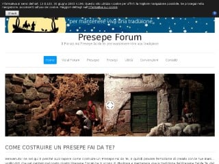 Screenshot sito: Presepe forum