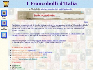 Screenshot sito: I Francobolli d'Italia