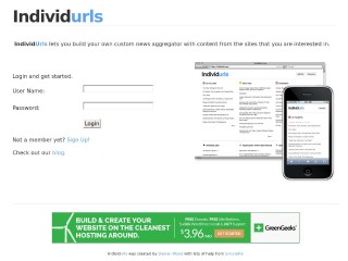 Screenshot sito: Individurls.com