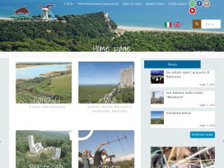 Screenshot sito: Parco Regionale della Maremma