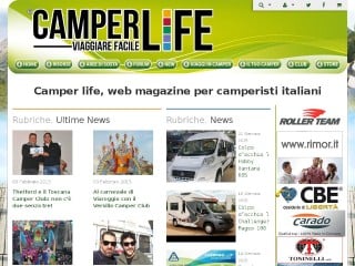 Screenshot sito: Camperlife.it