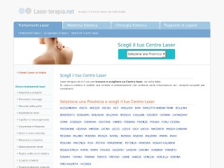 Screenshot sito: Laser-terapia.net