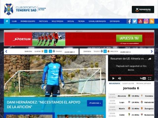Screenshot sito: Tenerife