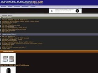Screenshot sito: Overclockersclub