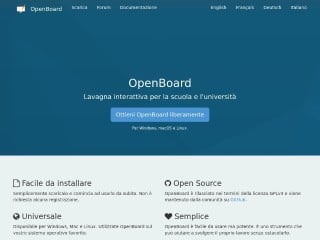 Screenshot sito: OpenBoard