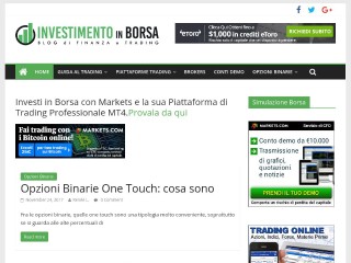 Screenshot sito: InvestimentoInBorsa.com