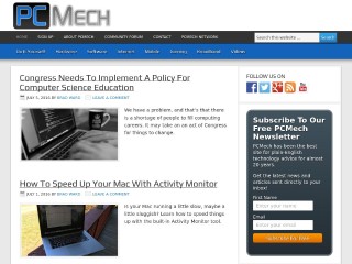 Screenshot sito: PCmech.com